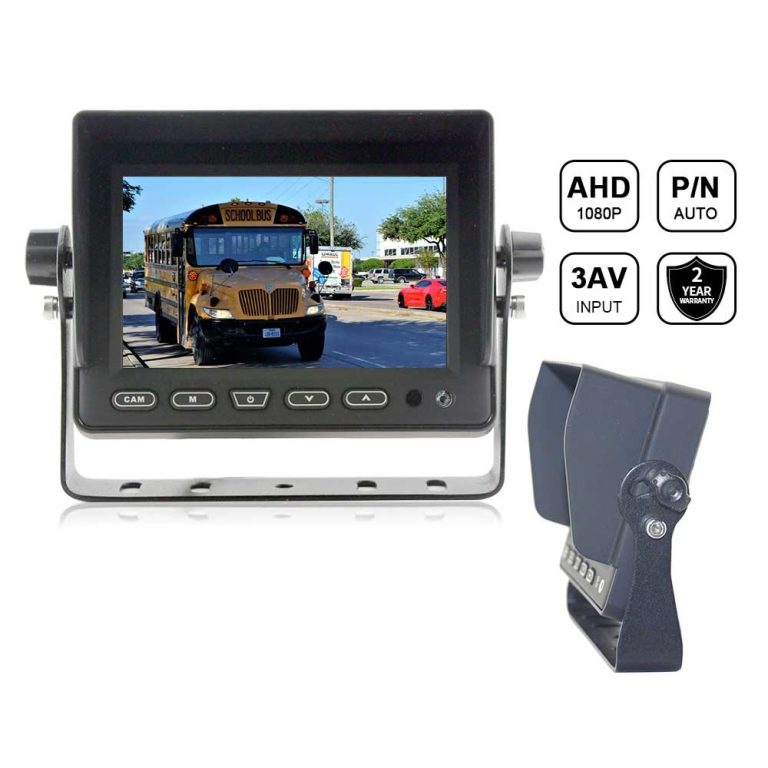 HD Rear View Monitor For Reverse,3CH AHD Video Signal Input 5 Inch ...