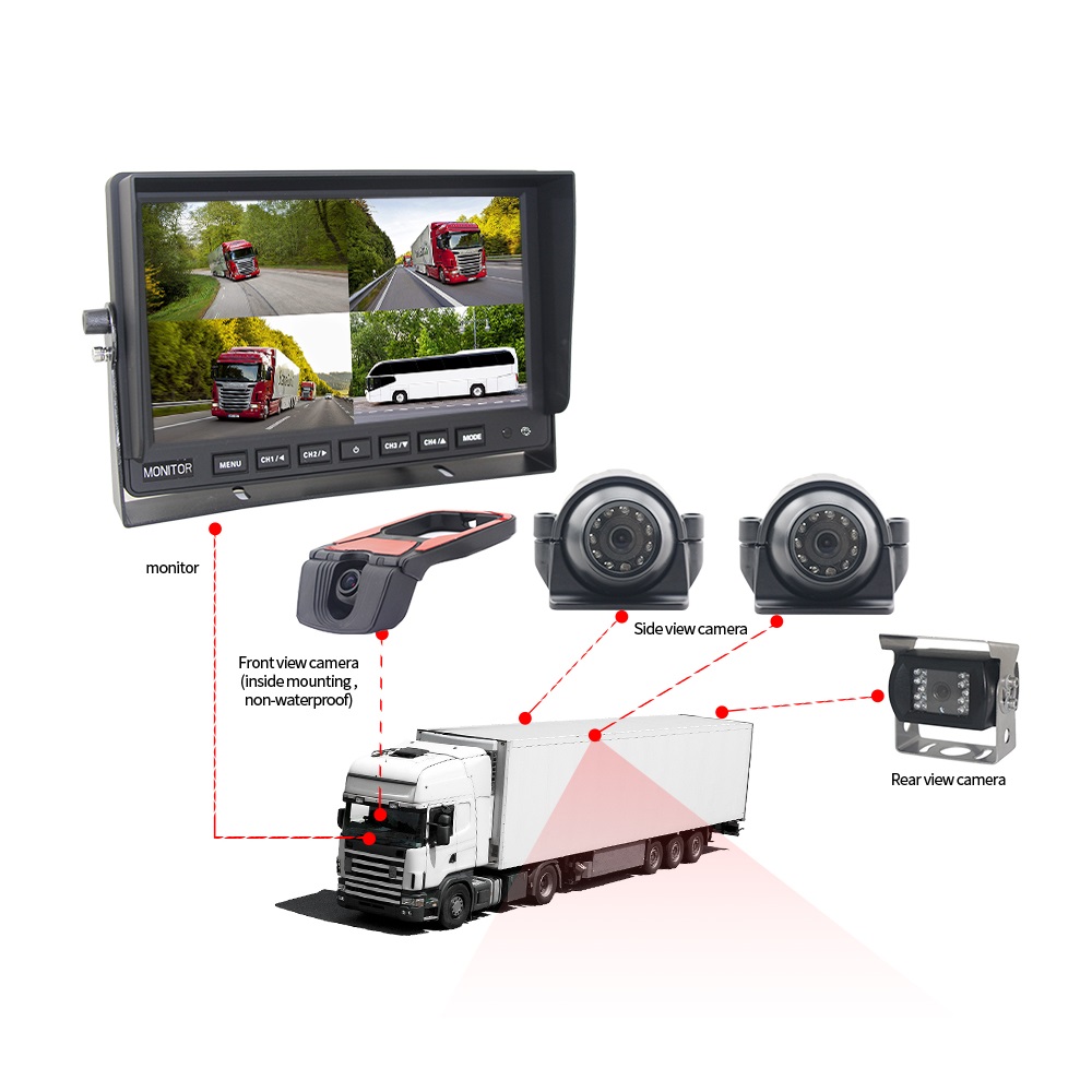 thumbnail image 2 of ZhanHongXiang 9-inch IPS DVR Car Rear View Monitor System With FHD 1080P Reverse Backup Camera 2 of 6