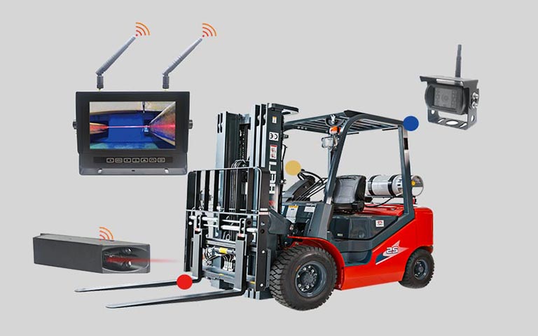 Wireless Forklift Front and Rear View Safety Solution